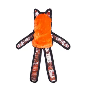 Wholesales מצחיק חדש עיצוב צבעוני לעיסת צעצועי טוף FIREHOSE צעצוע + חורק טוף כלב מצחיקים שועל