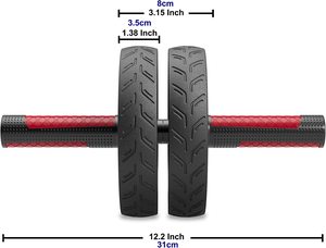Phòng tập thể dục tập thể dục AB bánh xe nhà tập thể dục sức mạnh đào tạo biểu tượng tùy chỉnh ABS bụng con lăn 6 trong 1 Ab bánh xe con lăn Kit lõi tập luyện - Product Image 4