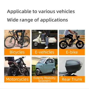 Produto Fabricante 7 nível Sensibilidade Ajuste moto alarme IP65 impermeável e Dustproof bicicleta alarme anti roubo