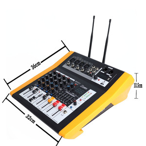 New design 250w x 2 + 48V Phantom integrated into MP3 wireless microphone Pro Mixer Power 1000 Watt - Product Image 3