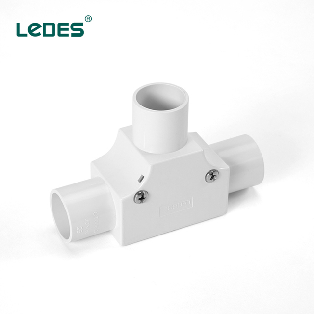 High Quality Solar T Conduit Inspection Tee PVC Electrical Conduit Fittings 20mm & 25mm Solar System Conduit
