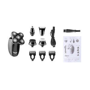 Afeitadora eléctrica Kemei KM-1111 5 en 1, recargable, resistente al agua, recortadora de pelo para hombres y limpiador facial con carga USB - Product Image 2