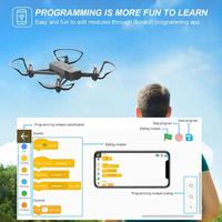Drone éducatif programmable APEX AT-149 Vs Tello Scratch Coding avec caméra HD 720P, mini-drone pour enfants et débutants