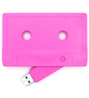 Logo personnalisé Cassette Lecteur USB Interface plastique 2.0 avec impression de marque ou étiquettes autocollantes Nouveau produit