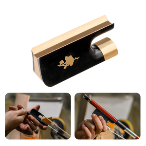 NAOMI 4/4 Cello Ebony Bow Frog Cello Bow Parts para reemplazo de <span class=keywords><strong>violonchelista</strong></span> - Product Image 5