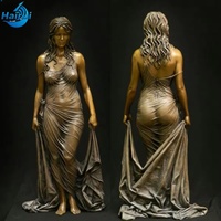 Statues de femmes modernes, belles statues de jardin de grande taille en bronze, personnalisées pour la décoration extérieure de la maison, modèle sportif en laiton, Europe