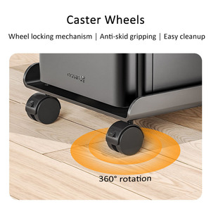 Dưới bàn di chuyển kim loại Máy tính CPU đứng di chuyển CPU chủ Wall Mount cho văn phòng nhà - Product Image 5