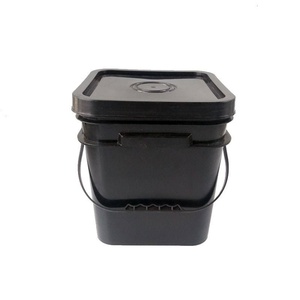 Cubo de plástico reciclable de grado alimenticio Ruly de 500 ml a 5 galones con tapa y asa, material PP, cubo de 20 litros para agua - Product Image 2