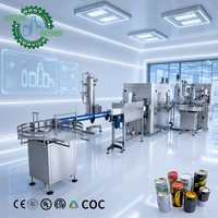 Machine de remplissage et de scellage automatique de canettes en aluminium à l'échelle industrielle, 1500 CPH, avec technologie isobare pour sodas et bières gazeuses
