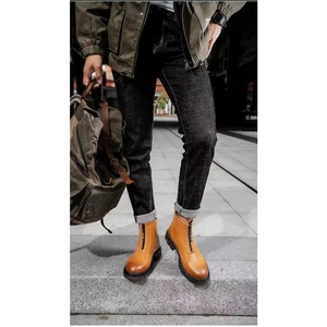 Zapatos Casuales de Suela Gruesa y Caña Alta para Hombre, Color Negro y Caqui, para Montañismo y Actividades al Aire Libre, para Chicos y Estudiantes Universitarios, Tallas Grandes - Product Image 4