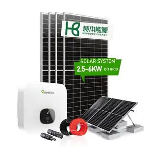 על אחסון רשת 2.5 kw 3 kva 5kw 6 kw 6 kw פאנל סולארי אנרגיה מערכת סולארית עבור הבית