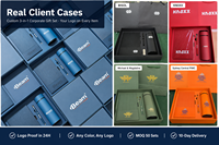 Kit de Bienvenida para Empleados con Logotipo Personalizado: Cuaderno, Bolígrafo, Cordón para Cuello, Porta Identificación, Bolsa de Mano, Taza de Cerámica, Set de Regalo Corporativo de Integración