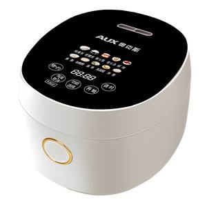 Olla Arrocera AUX de 3L con Forma de Tambor, Temporizador Inteligente, Revestimiento Interior de Cerámica Blanca, Carcasa de Plástico Eléctrica - Product Image 1