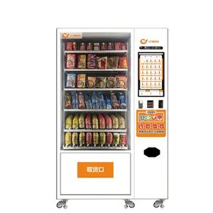 Hospital Hotel Airport 24 Hrs self store touch screen foods and drinks combo vending machine