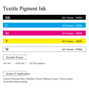 5 màu sắc DTG dệt mực cho anh em Gt-3 mực cho anh em Gt-341/gt361/gt381 máy in DTG - Product Image 5