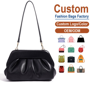 Fashionable Genuine Sheepskin Cloud <b>Bag</b> - Soft Leather Shoulder <b>Bag</b> with Detachable Strap Customizable Designer <b>Accessory</b> - Product Image 1