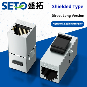 Tùy chỉnh RJ45 Cat6A Mạng coupler adapter cat6A che chắn Keystone Jack mô-đun cat6A Keystone - Product Image 3