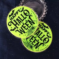 Pegatinas de Neón para Halloween, Calcomanías Fluorescentes para Botellas, Laptops y Ventanas, Decoración Luminosa Impermeable, Recuerdos para Fiestas de Disfraces