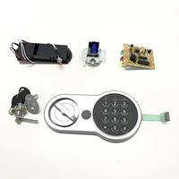 Serrure électronique sécurisée pour armoire de classement avec mot de passe, cylindre de clé d'urgence, dispositif de verrouillage à code de sécurité, modèle H-012-S