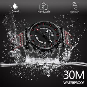 GALLANT in acciaio inox vetro minerale Giapponese movimento al quarzo data quadrante luminoso 5 ATM degli uomini orologi da polso - Product Image 4