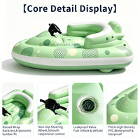 Bateau gonflable électrique motorisé pour piscine d'été en plein air, jet ski gonflable avec propulseur sous-marin pour enfants et adultes