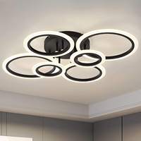 Lustre suspendu de luxe pour intérieur, nouveau luminaire moderne à LED, intensité variable avec télécommande, lumière chaude