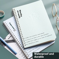 Cuaderno Espiral Simple para Estudiantes de Primaria, A5, Encuadernación en Espiral, Papel Grueso, 60 Hojas, Impresión Offset 4c, Aosen KBX-5640