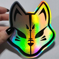 Autocollants holographiques en nickel personnalisés OEM, imperméables, réutilisables, résistants à la chaleur, étiquettes d'emballage transparentes
