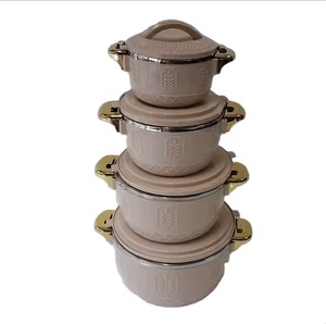 Vintage Style Food <strong>Warmer</strong> 1L 2.5L 4.5L 6.5L Insulated Casserole Set with Gold Handle and Retro <strong>Wheat</strong> Design for Kitchen - Product Image 6