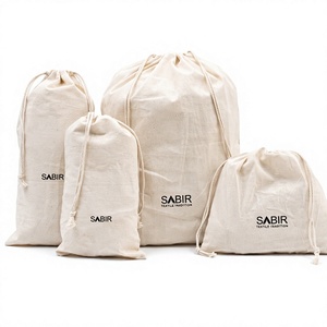 Wholesale Blank Natural Color Small Muslin Custom Cotton <b>Canvas</b> Closure Waterproof Tote Shopping <b>Drawstring</b> Laundry <b>Bag</b> Yoga <b>Bag</b> - Product Image 1