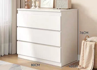 Ventes Flash : Meuble de Rangement Moderne Multi-Tiroirs en Bois Massif pour Salon