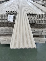 Panel Dinding WPC, Papan Slat Komposit Kayu Plastik Anti-Korosi Tahan Air untuk Dekorasi Pagar, Taman, dan Teras Luar Ruangan