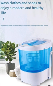 <span class=keywords><strong>Lavadora</strong></span> <span class=keywords><strong>Portátil</strong></span> <span class=keywords><strong>Mini</strong></span>, Compacta, <span class=keywords><strong>con</strong></span> Capacidad de 4.4lbs, Ciclo de <span class=keywords><strong>Centrifugado</strong></span>, Cesta y Manguera de Drenaje - Product Image 4