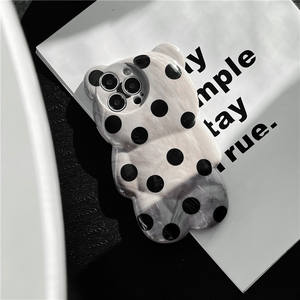 Coque de téléphone pour iPhone 16 Plus, style Ins, imperméable, motif de dessin animé à pois, ours, vente en gros, coque de téléphone Apple 15 14 13 Pro Max - Product Image 4