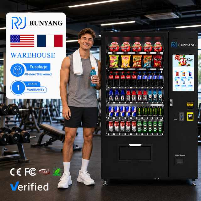 RUNYANG Custom Automatic Combo Food Smart Snack Vending Machines for Retail Items Vending Machine for Foods and Drinks