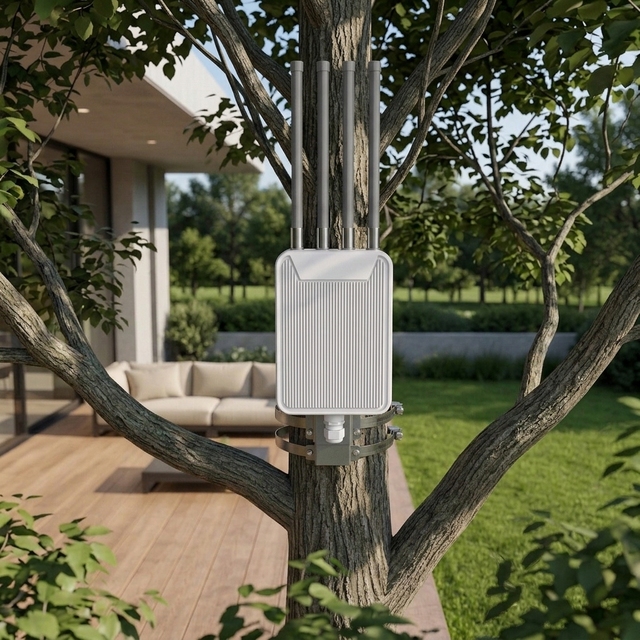 AX3000 WiFi 6 Outdoor WiFi Extender Dual Band 2.4GHz 5GHz High Power IP67 Waterproof Access Point for Starlink Outdoor Area AP