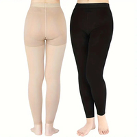 Collants de compression médicaux sans pieds 15-20 mmHg respirants pour le soulagement des varices et des œdèmes, usage quotidien