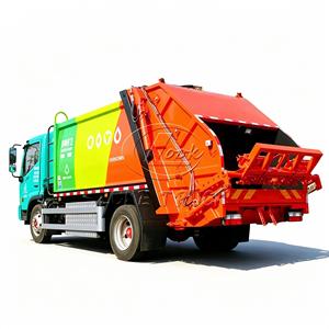 Camion compacteur de déchets électrique Dongfeng de 8 mètres cubes, 4x2, camion d'assainissement municipal pour la gestion des déchets - Product Image 2