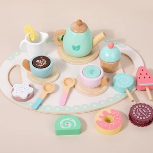 Offre Spéciale : Kit Complet de Thé et de Desserts en Bois pour Enfants – Jouet de Simulation pour Jeu de Rôle et Cadeau pour Tout-petits - Product Image 2