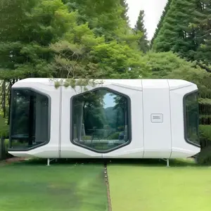 Mingsutianxiassmall Romantic Ocean Container Prefabricated Space Capsule Bed Hotel Resort Space Spaceship Capsule Hotel