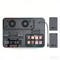 Base de Carga y Refrigeración Multifunción AOLION AL-NS2551 Switch 1 2 con 4 Ranuras para Controles Pro, Accesorios para Consola de Juegos ABS