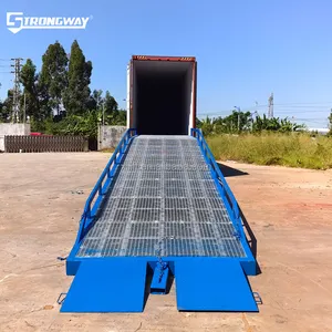 Adjustable Loading Ramp Heavy Duty Mobile Containeryard Equipment Electric Hydraulic 10Ton Hydraulic Loading Ramps For Trucks