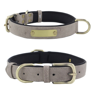 <span class=keywords><strong>Collar</strong></span> de piel sintética para mascotas, <span class=keywords><strong>collar</strong></span>ín personalizado de colores, suave, acolchado, resistente al agua, clásico - Product Image 4