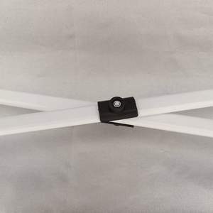 Tente de réception pliante 3x3 m pour extérieur, en polyester noir avec structure en aluminium, idéale pour mariages, fêtes, terrasses, camping, abri de jardin, pavillon - Product Image 6