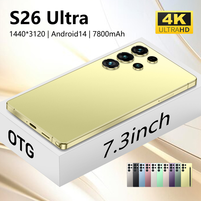 Original Unlocked S26 Ultra 5G Smartphone 22GB+1TB Android 15 7.3" 10-Core Dual SIM Global Version