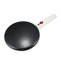 Crêpière Électrique Portable Blanche Antiadhésive pour Crêpes et Pancakes – Idéale pour le Petit-Déjeuner à Domicile