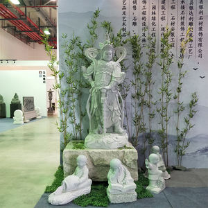 Estatua de Buda WEI TUO, Escultura de Dharma Palas, Veda y Skanda, Tallada en Piedra Natural, de Gran Tamaño, Estilo Templo Chino, 190 cm de Alto - Product Image 2