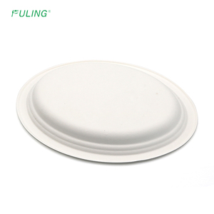Platos Desechables Biodegradables FULING de Caña de Azúcar, Platos Ovalados de Bagazo de 10 y <span class=keywords><strong>12</strong></span> Pulgadas - Product Image 6