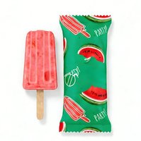 Sacs à Popsicle Soudés au Dos en Aluminium pour Aliments Surgelés, Emballage de Bâtonnets de Crème Glacée en Plastique Alimentaire Personnalisé à Logo, Vente Chaude