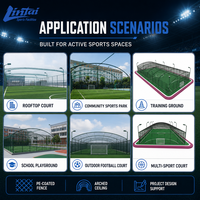 Terrain de Futsal 5v5 Professionnel Personnalisé en Acier Galvanisé pour Intérieur et Extérieur, Système de Cage de Football, Clôture de Terrain à Vendre